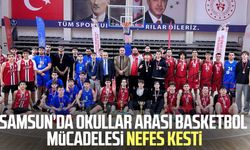 Samsun’da okullar arası basketbol mücadelesi nefes kesti