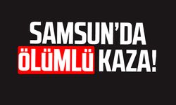 Samsun'da ölümlü kaza! Olay yerinde hayatını kaybetti