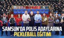 Samsun'da polis adaylarına pickleball eğitimi