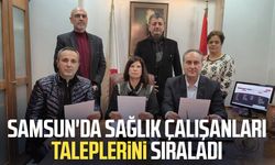 Samsun'da sağlık çalışanları taleplerini sıraladı