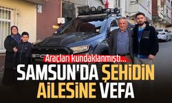 Samsun'da şehit Mesut Yılmaz'ın ailesine vefa