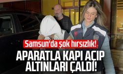 Samsun'da şok hırsızlık! Aparatla kapı açıp altınları çaldı!