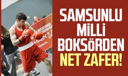 Samsunlu milli boksör Yiğit Keskin’den net zafer!