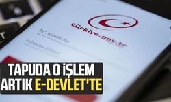 Tapuda o işlem artık e-Devlet'te