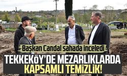 Tekkeköy’de mezarlıklarda kapsamlı temizlik!