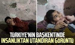 Türkiye'nin başkentinde insanlıktan utandıran görüntü
