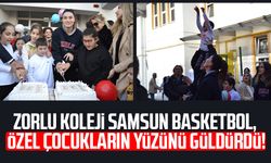 Zorlu Koleji Samsun Basketbol, özel çocukların yüzünü güldürdü!