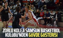 Zorlu Koleji Samsun Basketbol Kulübü'nden gövde gösterisi