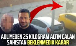 Adliyeden 25 kilogram altın çalan Erdal Timurtaş'tan beklenmedik karar