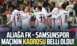 Aliağa FK - Samsunspor maçı kadrosu belli oldu!