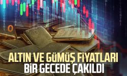 Altın ve gümüş fiyatları bir gecede çakıldı