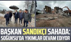 Başkan İbrahim Sandıkçı sahada: Soğuksu’da yıkımlar devam ediyor