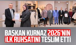 Başkan İhsan Kurnaz 2026’nın ilk ruhsatını teslim etti