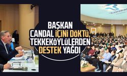 Başkan Mustafa Candal içini döktü, Tekkeköylülerden destek yağdı