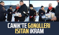 Canik'te gönülleri ısıtan ikram