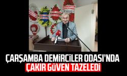 Çarşamba Demirciler Odası’nda Kerim Çakır güven tazeledi
