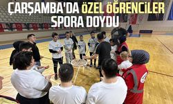 Çarşamba'da özel öğrenciler spora doydu