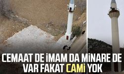 Cemaat de imam da minare de var fakat cami yok