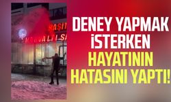 Deney yapmak isterken hayatının hatasını yaptı!