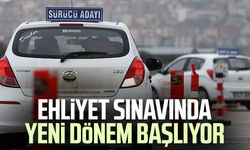 Ehliyet sınavında kamera ile kayıt dönemi başlıyor