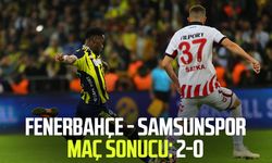 Fenerbahçe - Samsunspor maç sonucu: 2-0