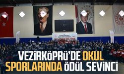 Vezirköprü’de okul sporlarında ödül sevinci