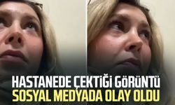 Hastanede çektiği görüntü sosyal medyada olay oldu