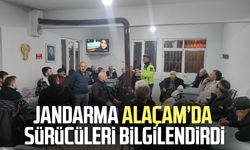 Jandarma Alaçam’da sürücüleri bilgilendirdi
