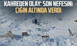 Kahreden olay: Son nefesini çığın altında verdi