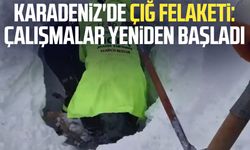 Karadeniz'de çığ felaketi: Çalışmalar yeniden başladı