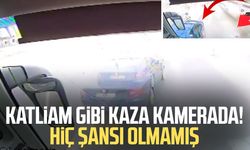 Katliam gibi kaza kamerada! Hiç şansı olmamış