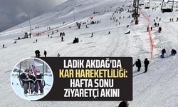 Ladik Akdağ'da kar hareketliliği: Hafta sonu ziyaretçi akını