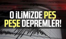 Manisa'da sabaha karşı peş peşe depremler