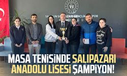 Masa tenisinde Salıpazarı Anadolu Lisesi şampiyon!