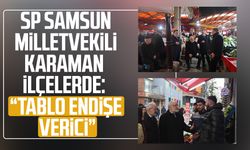 SP Samsun milletvekili Mehmet Karaman ilçelerde: "Tablo endişe verici"