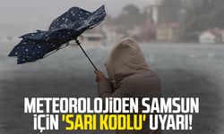 Meteorolojiden Samsun için 'sarı kodlu' uyarı! Aman dikkat