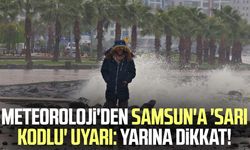 Meteoroloji'den Samsun'a 'sarı kodlu' uyarı: Yarına dikkat!