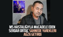 MS hastalığıyla mücadele eden Serdar Ortaç sahnede yürekleri ağza getirdi