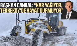 Başkan Mustafa Candal: "Kar yağıyor, Tekkeköy'de hayat durmuyor"