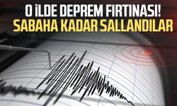 O ilde deprem fırtınası! Sabaha kadar sallandılar
