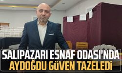 Salıpazarı Esnaf Odası'nda Barış Aydoğdu güven tazeledi