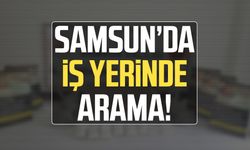 Samsun Ayvacık'ta iş yerinde arama!