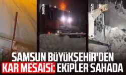 Samsun Büyükşehir'den kar mesaisi: Ekipler sahada