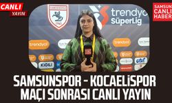 Samsunspor - Kocaelispor maçı sonrası canlı yayın