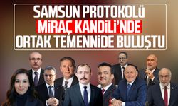 Samsun protokolünden Miraç Kandili mesajları