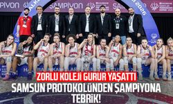 Zorlu Koleji gurur yaşattı: Samsun protokolünden şampiyona tebrik!