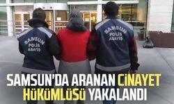 Samsun'da aranan cinayet hükümlüsü yakalandı