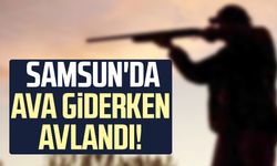 Samsun'da ava giderken avlandı!