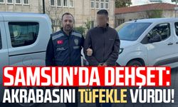 Samsun'da kanlı olay: Akrabasını tüfekle vurdu!