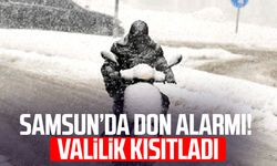 Samsun genelinde motosiklet ve motokuryelere don tedbiri!